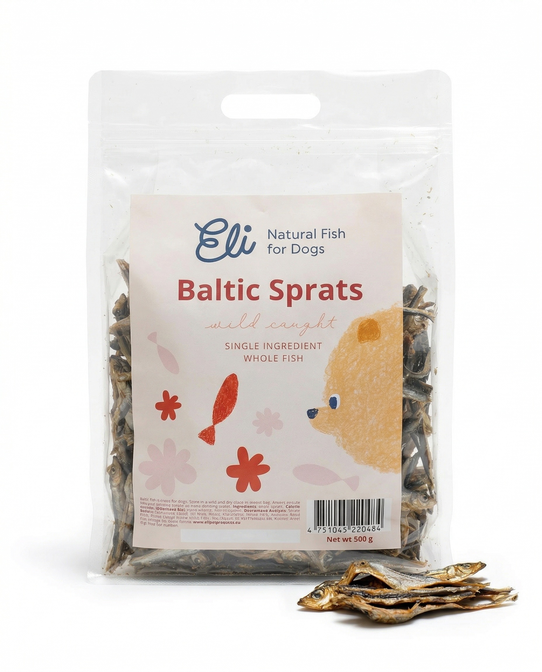Dried Baltic Sprats For Dogs 500g