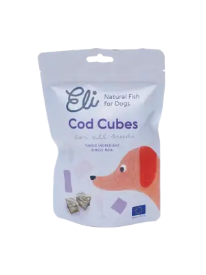 Dried Cod Skin Cubes For Dogs 80g