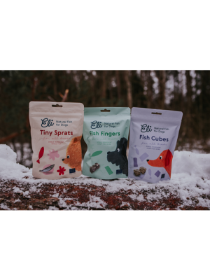 Dried Fish 3 Pack 80g x 3 Sprats, Cod Skin Cubes & Fingers