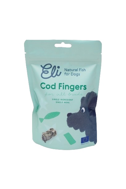 Dried Cod Skin Fingers For Dogs 80g